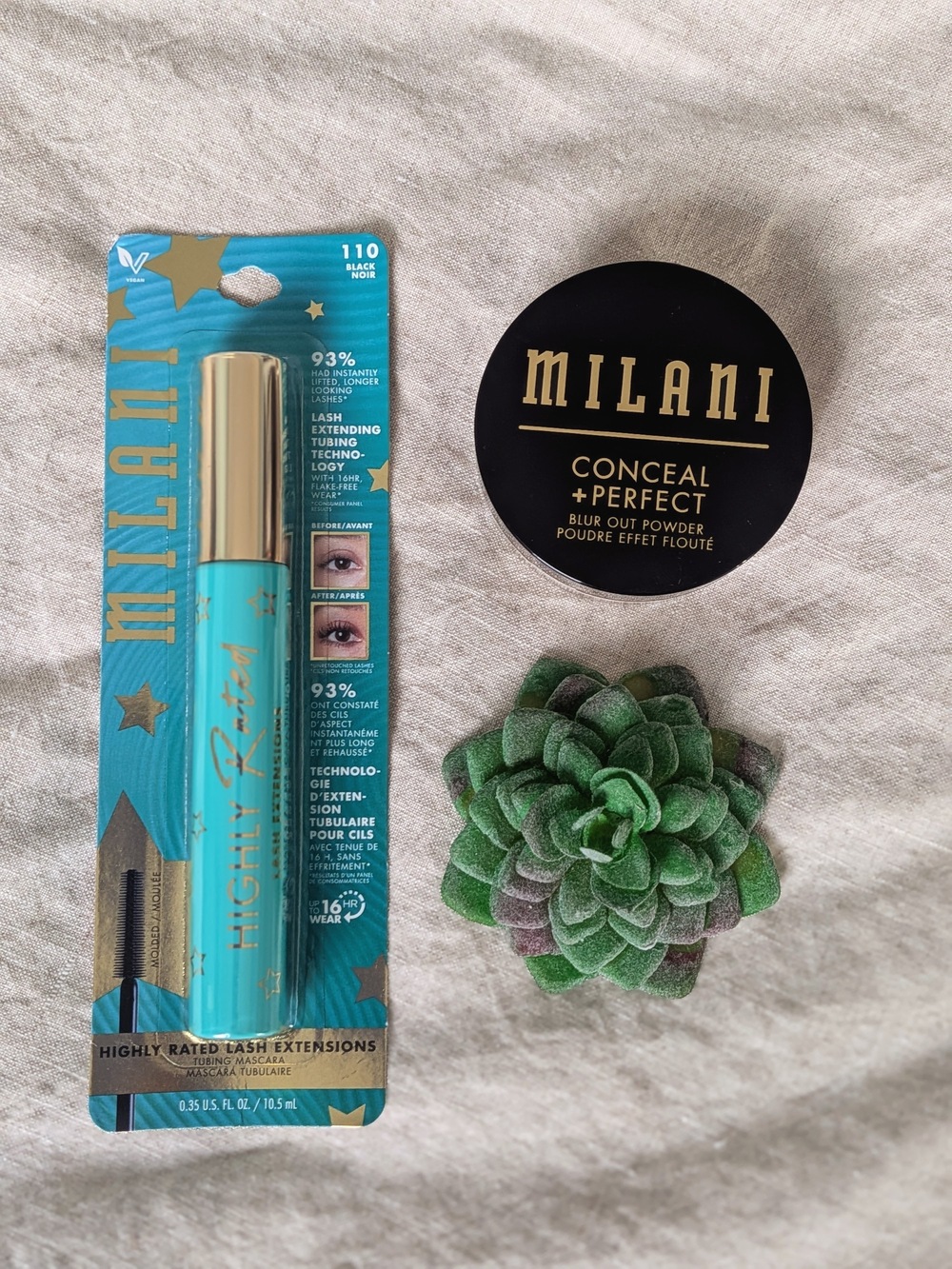 🌸 Milani Highly Rated Mascara + Conceal Perfect Powder Duo NWT